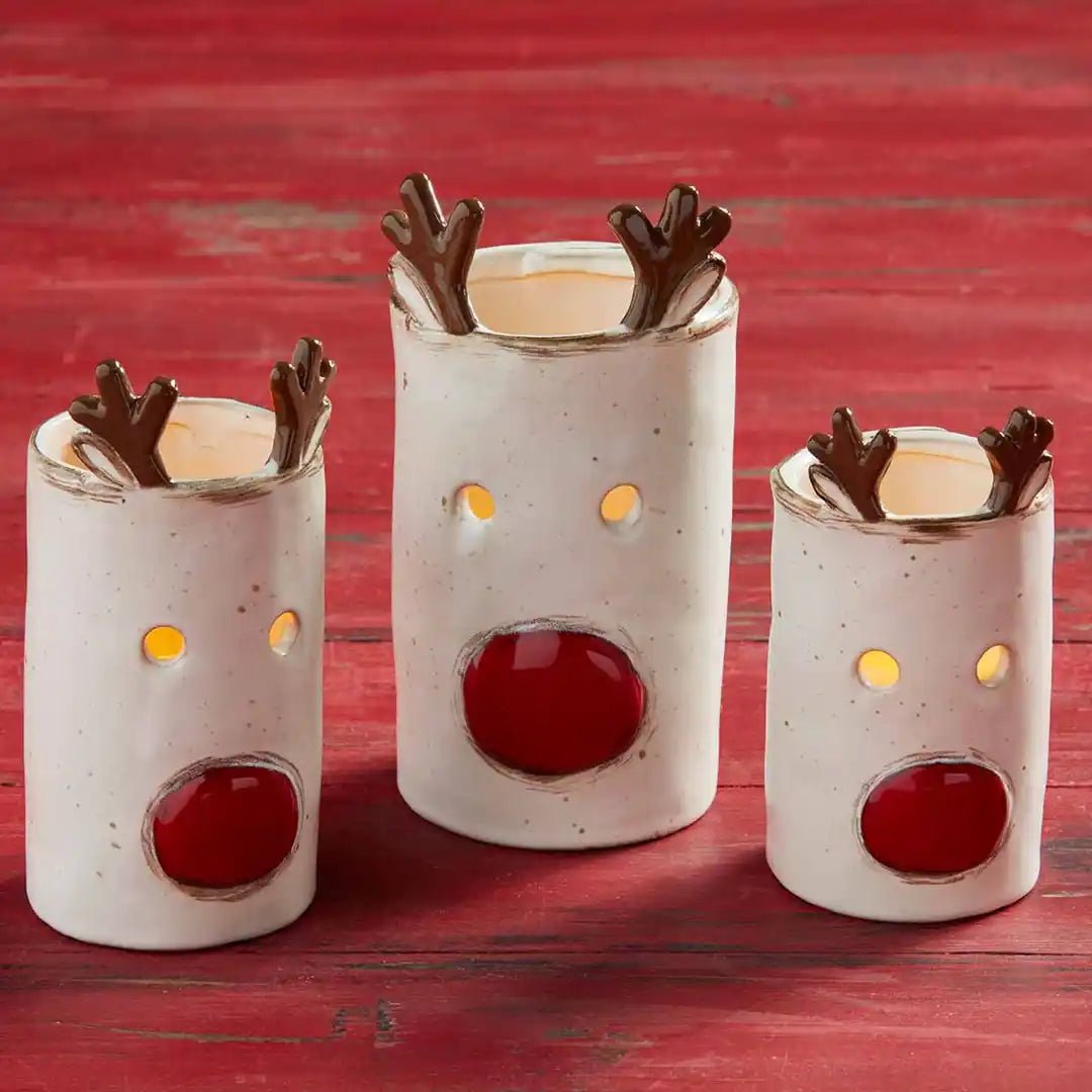 Mud Pie Reindeer Votives - CeCe's Home & Gifts