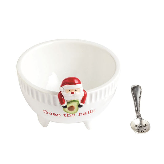 Mud Pie Mud Pie Santa Guac Bowl Set | CeCe's Home & Gifts