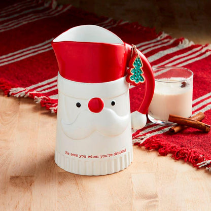 Mud Pie Mud Pie Santa Holiday Pitcher | CeCe's Home & Gifts