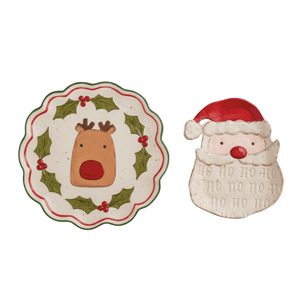 Mud Pie Mud Pie Santa Platter Set | CeCe's Home & Gifts