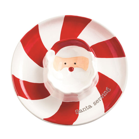 Mud Pie Mud Pie Santa Sectioned Christmas Dish | CeCe's Home & Gifts