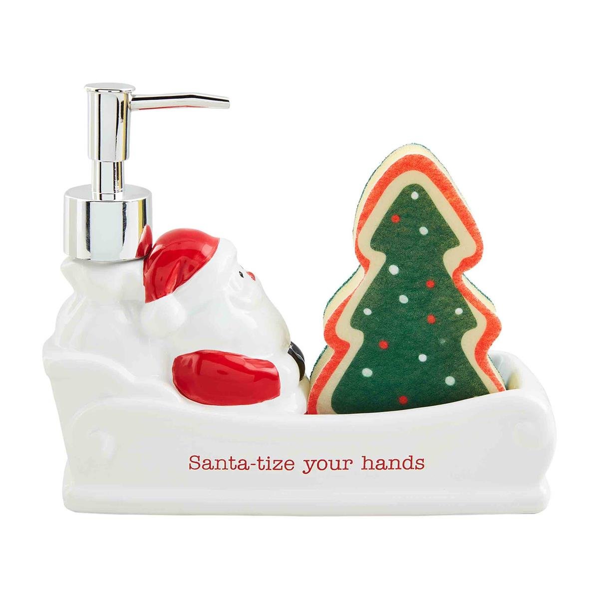 Mud Pie Santa Sled Soap & Sponge Set - CeCe's Home & Gifts