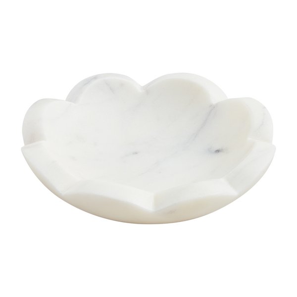 Mud Pie Scallop Marble Coupe Dish - CeCe's Home & Gifts