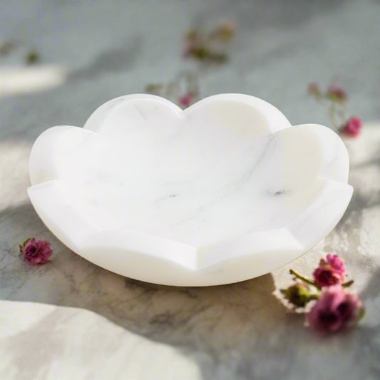 Mud Pie Mud Pie Scallop Marble Coupe Dish | CeCe's Home & Gifts