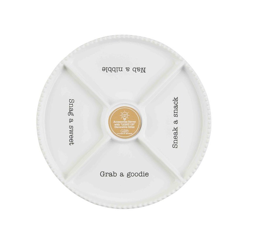 Mud Pie Mud Pie Sectioned Snack Tray | CeCe's Home & Gifts