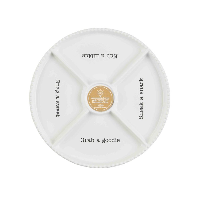 Mud Pie Mud Pie Sectioned Snack Tray | CeCe's Home & Gifts