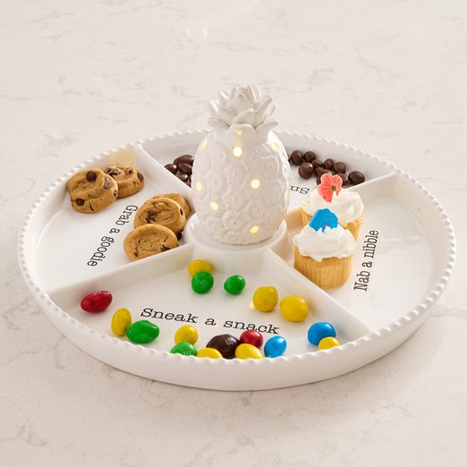 Mud Pie Mud Pie Sectioned Snack Tray | CeCe's Home & Gifts