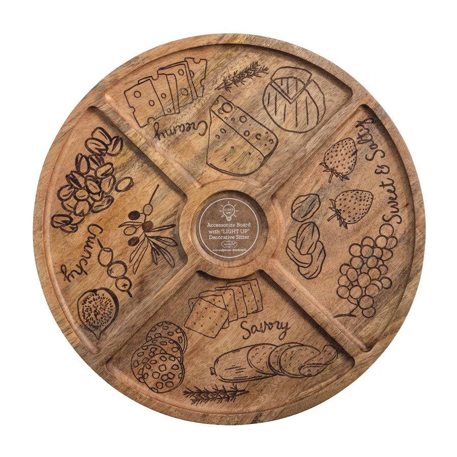 Mud Pie Mud Pie Sitter Accessorize Charcuterie Board | CeCe's Home & Gifts