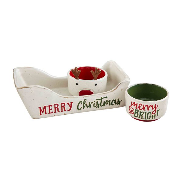 Mud Pie Sleigh Tidbit Bowl Set - CeCe's Home & Gifts