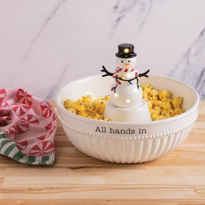 Mud Pie Mud Pie Snowman Light-Up Sitter | CeCe's Home & Gifts