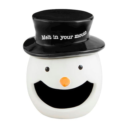 Mud Pie Mud Pie Snowman Open Candy Container | CeCe's Home & Gifts