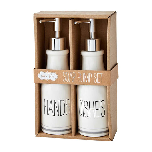 Mud Pie Mud Pie Soap Pump Set | CeCe's Home & Gifts