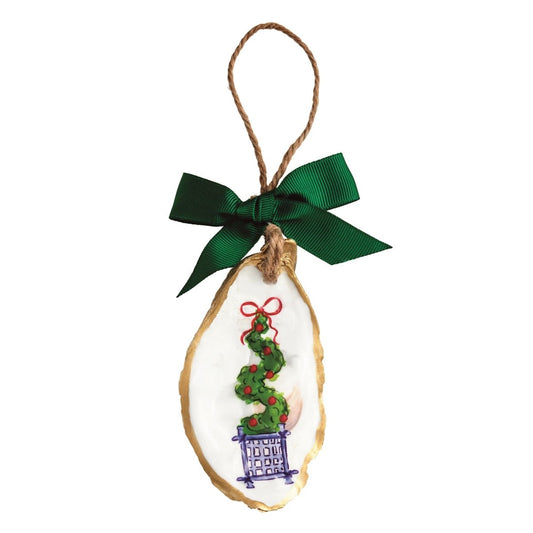 Mud Pie Mud Pie Spiral Topiary Oyster Ornament | CeCe's Home & Gifts