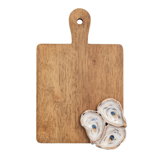 Mud Pie Mud Pie Square Oyster Paddle Board | CeCe's Home & Gifts