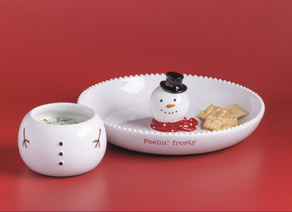 Mud Pie Mud Pie Stackable Snowman Server Set | CeCe's Home & Gifts