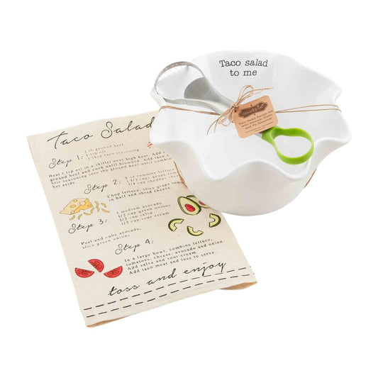 Mud Pie Mud Pie Taco Salad & Towel Set | CeCe's Home & Gifts