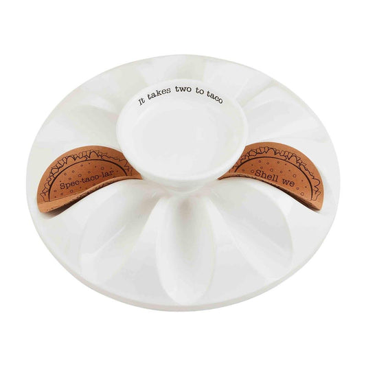 Mud Pie Taco Shell Platter - CeCe's Home & Gifts