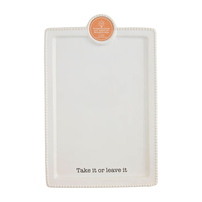 Mud Pie Mud Pie "Take It Or Leave It" Accessory Platter | CeCe's Home & Gifts