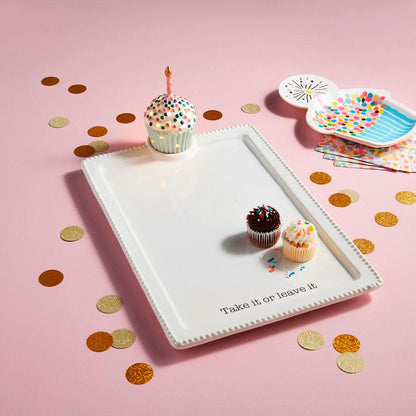 Mud Pie Mud Pie "Take It Or Leave It" Accessory Platter | CeCe's Home & Gifts