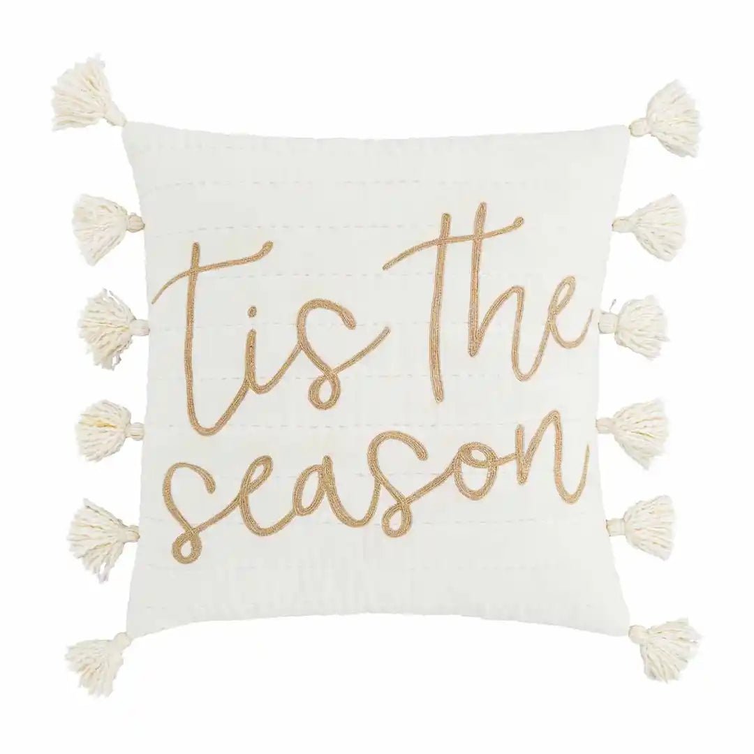 Mud Pie Tis' the Season Throw Pillow - CeCe's Home & Gifts