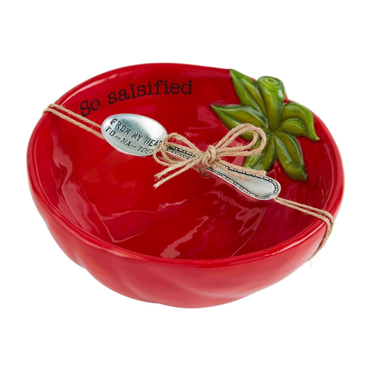 Mud Pie Mud Pie Tomato Shaped Salsa Tidbit Bowl Set | CeCe's Home & Gifts