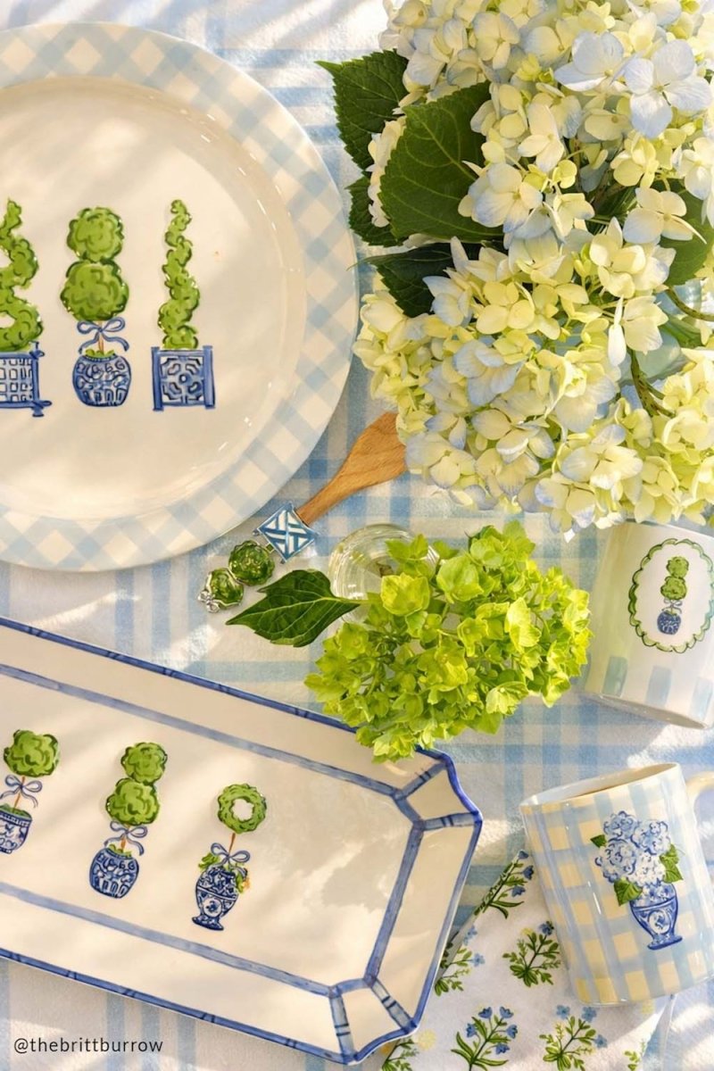 Mud Pie Mud Pie Topiary Round Platter Set | CeCe's Home & Gifts