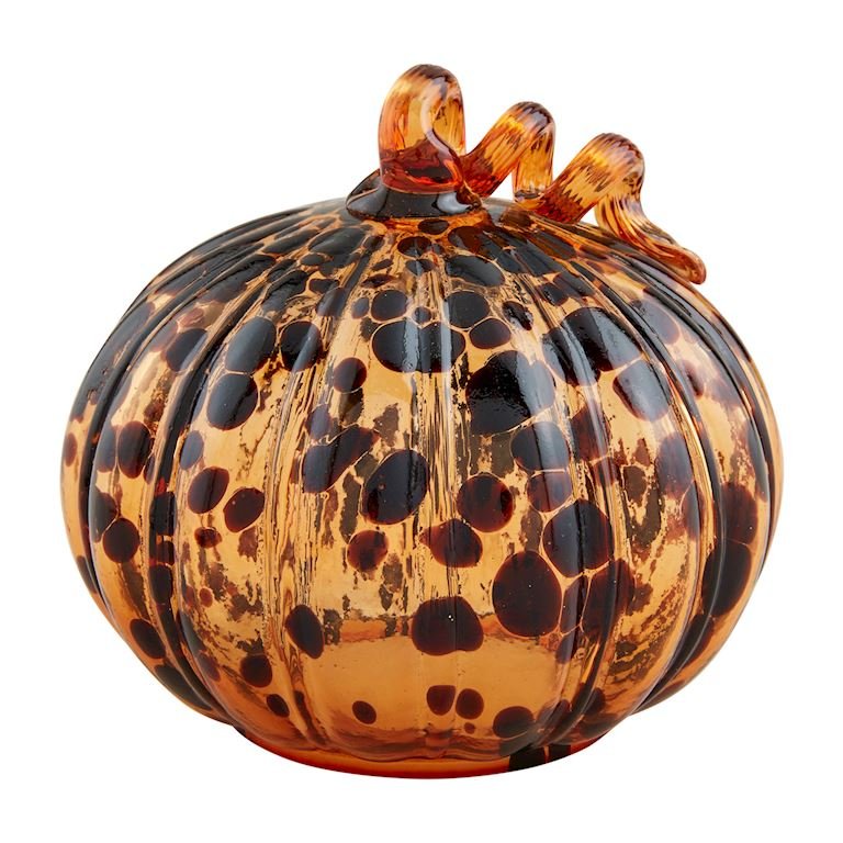 Mud Pie Tortoise Glass Pumpkins (medium or small) - CeCe's Home & Gifts