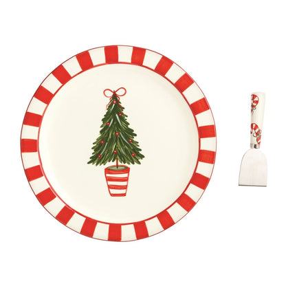 Mud Pie Mud Pie Tree Topiary Cookie Plate Set | CeCe's Home & Gifts