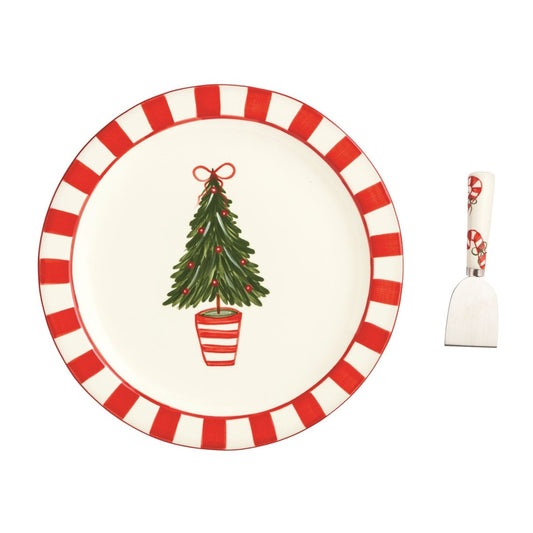 Mud Pie Mud Pie Tree Topiary Cookie Plate Set | CeCe's Home & Gifts