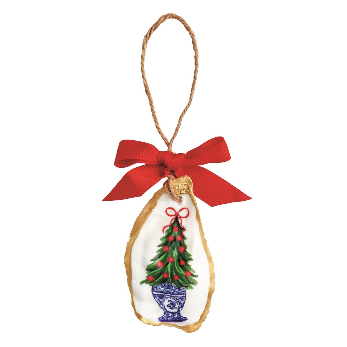 Mud Pie Mud Pie Tree Topiary Oyster Ornament | CeCe's Home & Gifts