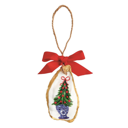 Mud Pie Mud Pie Tree Topiary Oyster Ornament | CeCe's Home & Gifts