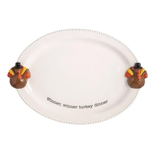 Mud Pie Mud Pie Turkey Icon Platter | CeCe's Home & Gifts