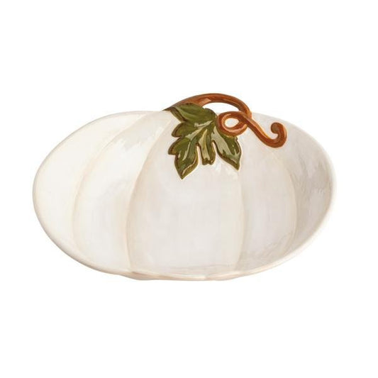 Mud Pie Mud Pie White Pumpkin Bowl | CeCe's Home & Gifts