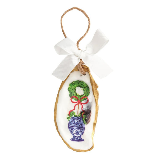 Mud Pie Mud Pie Wreath Topiary Oyster Ornament | CeCe's Home & Gifts