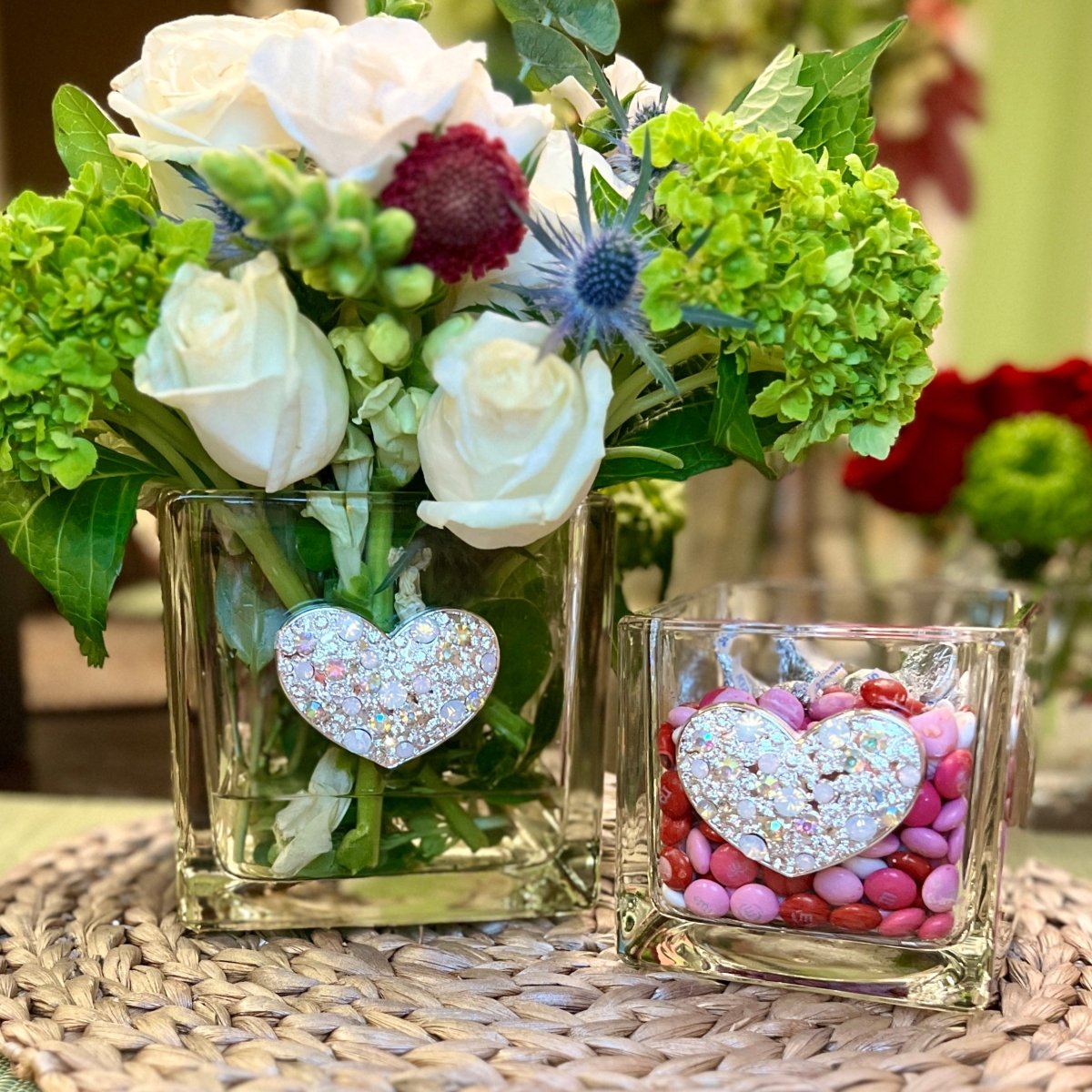The Queens' Jewels Multi - Stone Jeweled Decorative Glass Bowl | CeCe's Home & Gifts