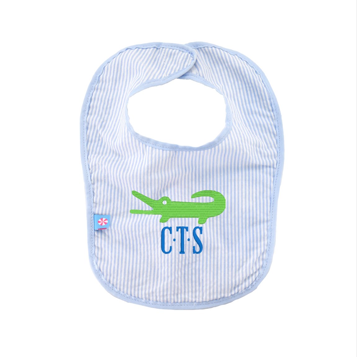 Oh Mint! Seersucker Baby Bib | Oh Mint - CeCe's Home & Gifts