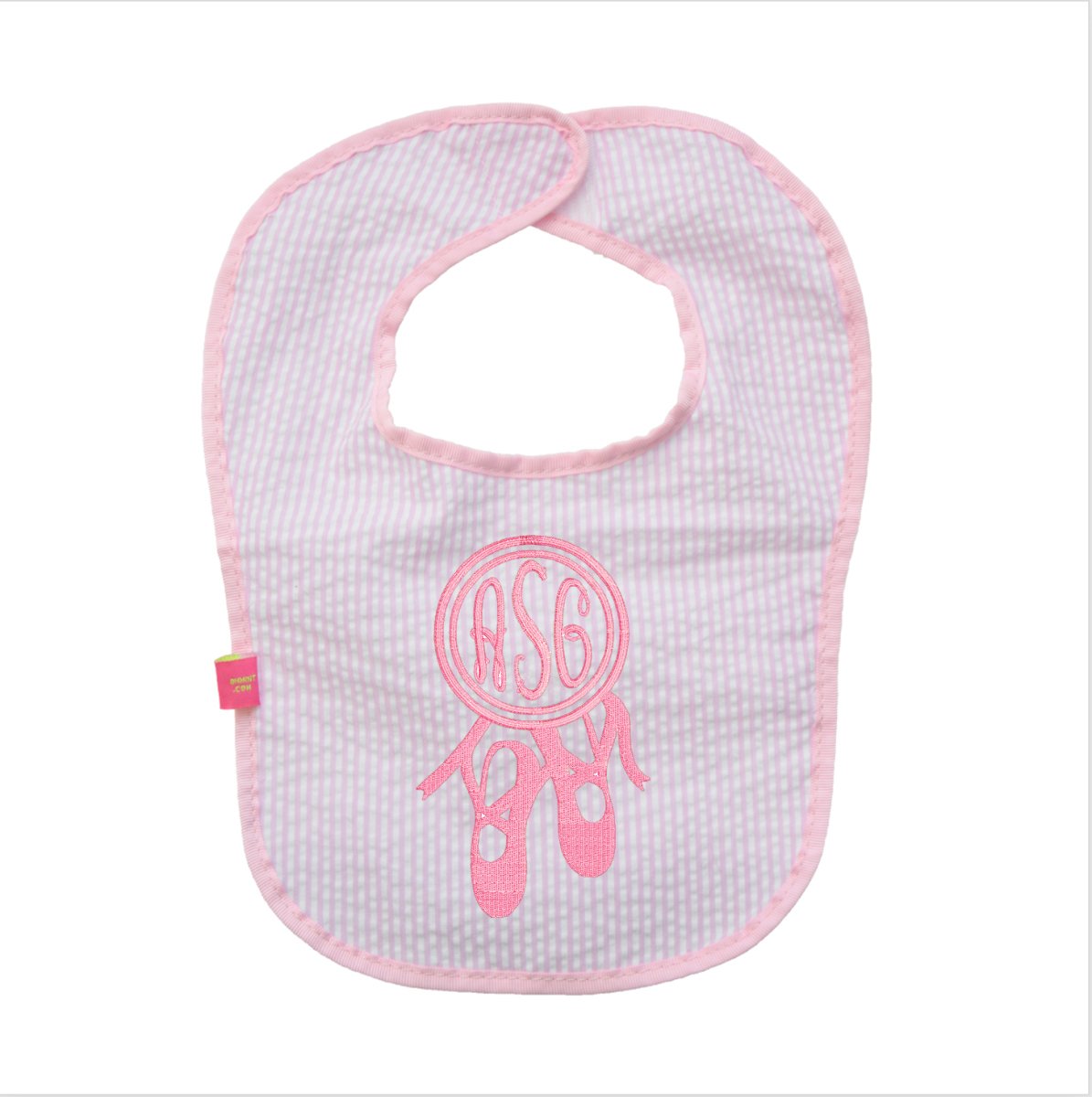 Oh Mint! Seersucker Baby Bib | Oh Mint - CeCe's Home & Gifts