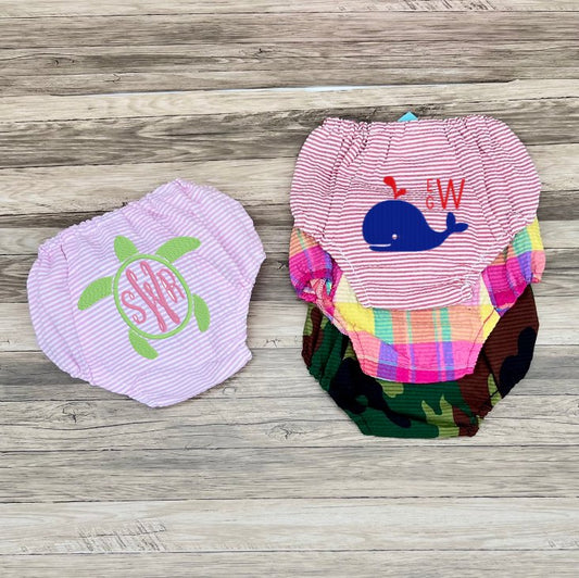 Oh Mint! Seersucker Baby Diaper Covers - CeCe's Home & Gifts