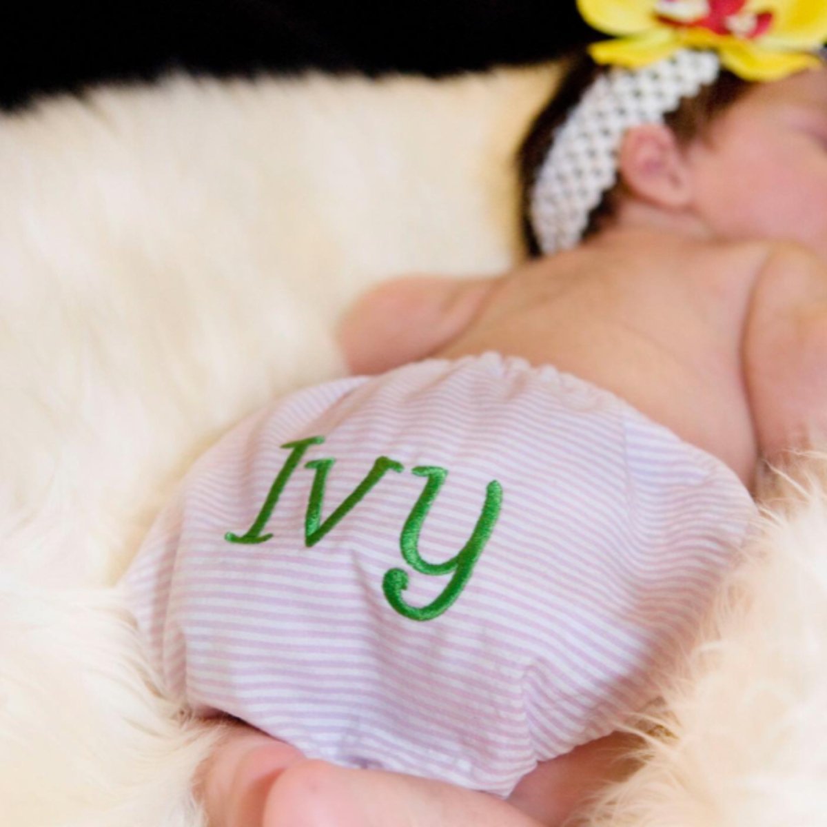 Oh Mint! Seersucker Baby Diaper Covers | CeCe's Home & Gifts