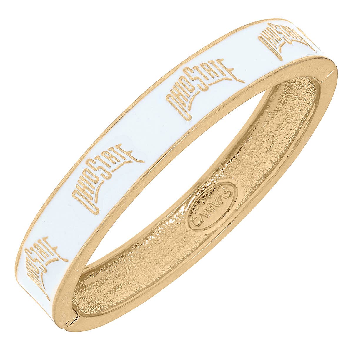 Canvas Style Ohio State Buckeyes Enamel Hinge Bangle | CeCe's Home & Gifts