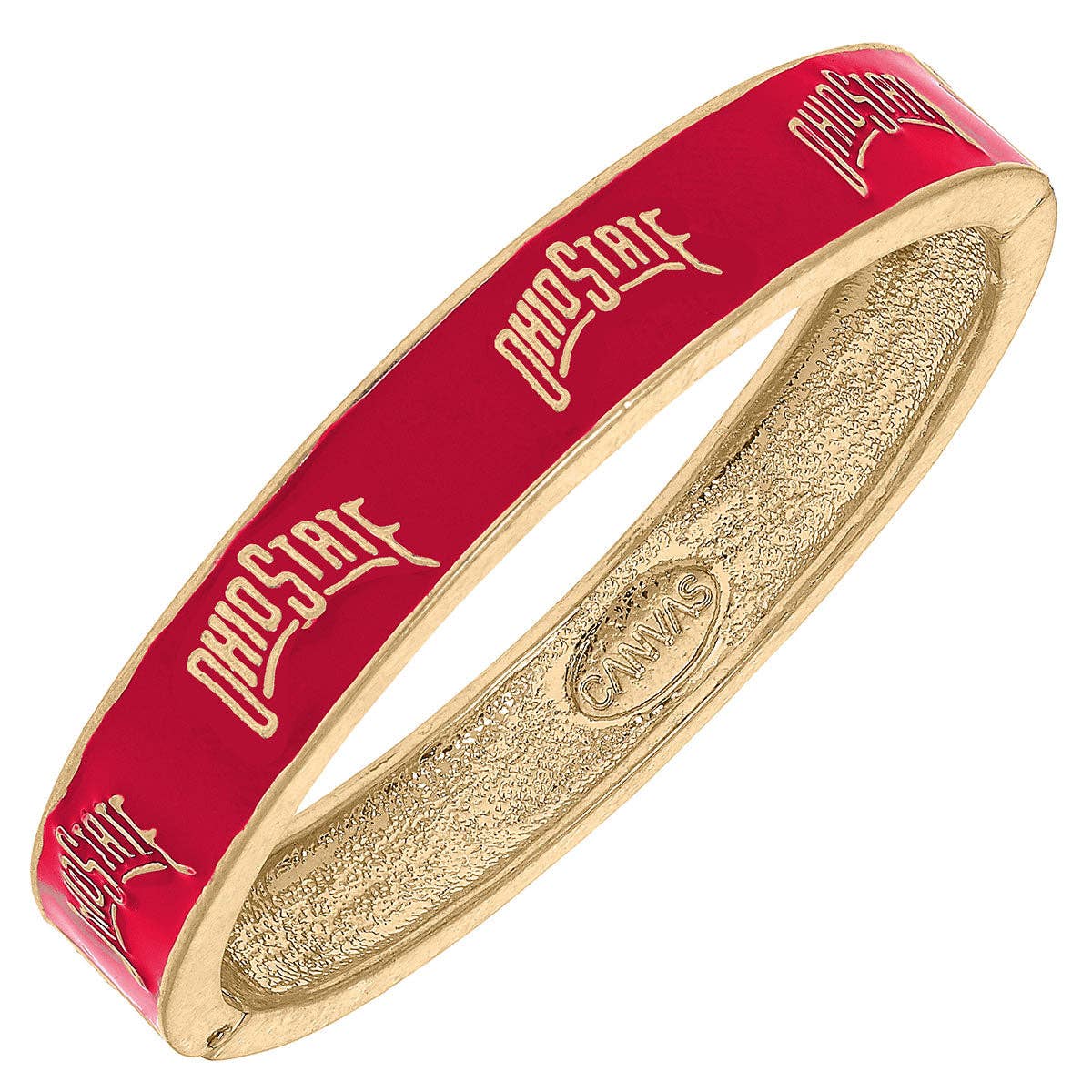 Ohio State Buckeyes Enamel Hinge Bangle - CeCe's Home & Gifts