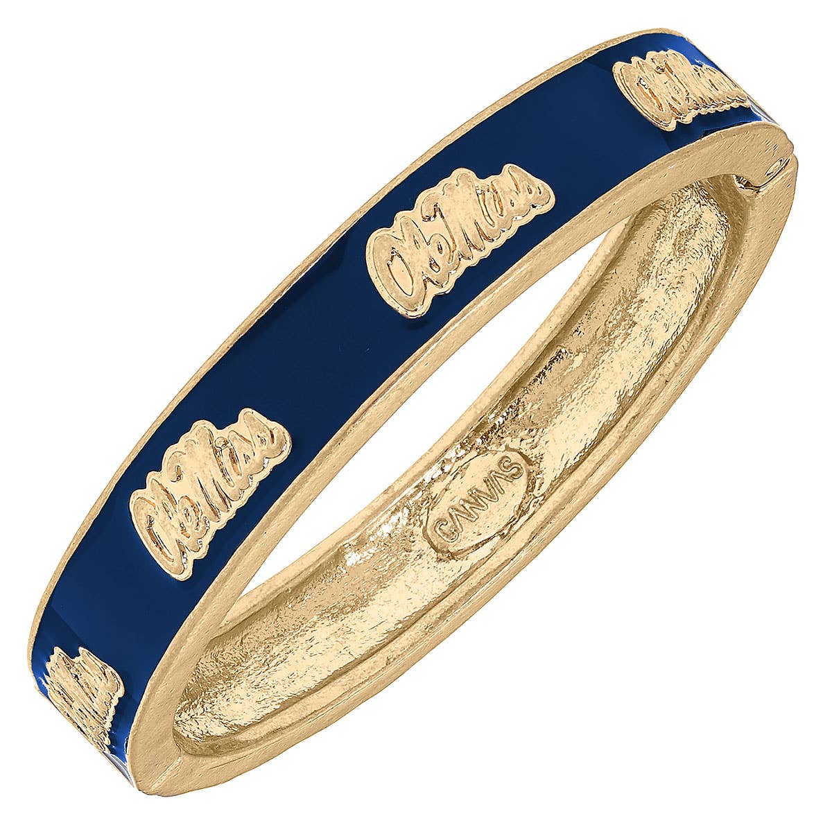 Canvas Style Ole Miss Rebels Enamel Logo Hinge Bangle | CeCe's Home & Gifts
