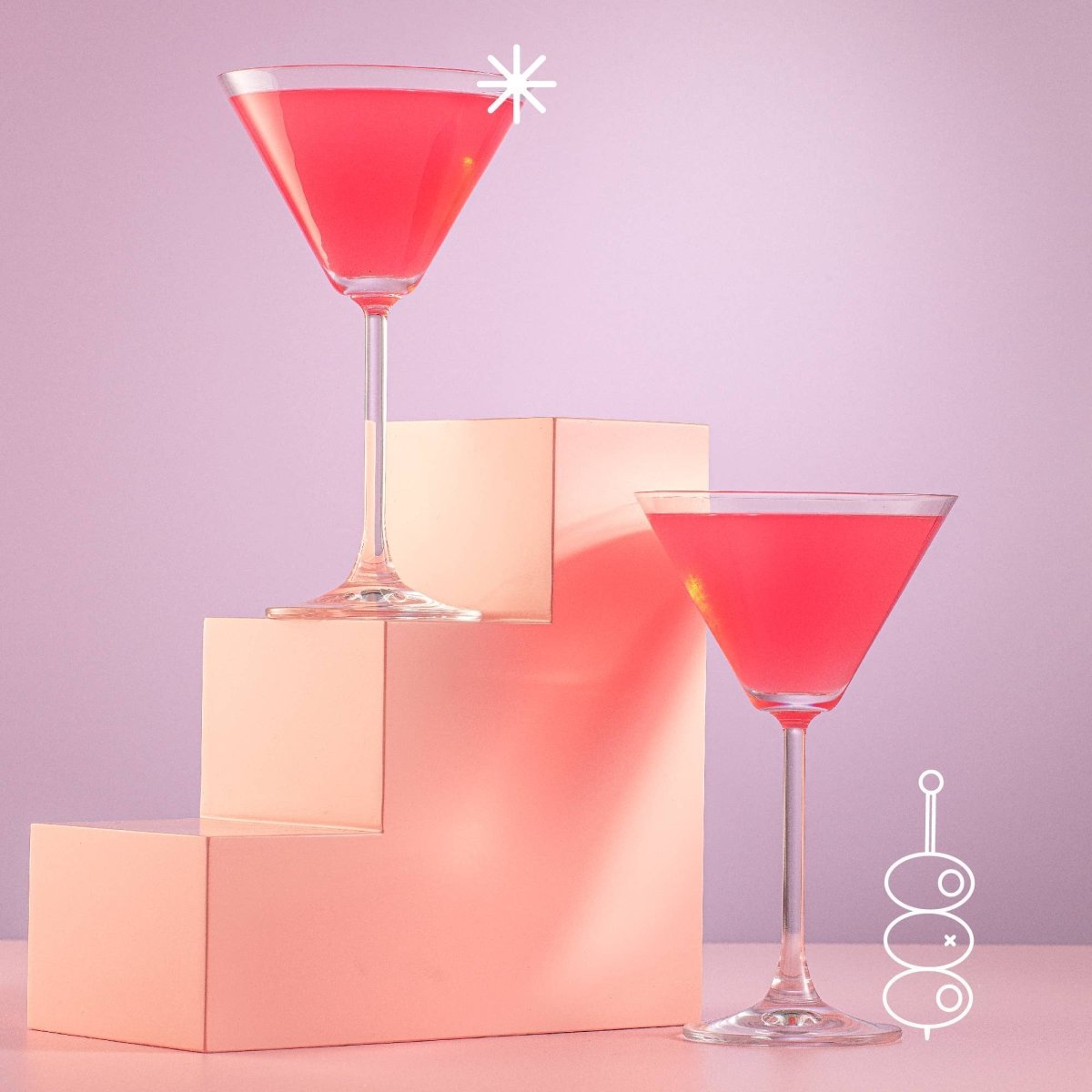 JoyJolt Olivia Stemmed Crystal Martini Glasses-Set of 2 | CeCe's Home & Gifts