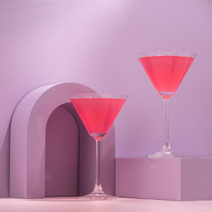JoyJolt Olivia Stemmed Crystal Martini Glasses-Set of 2 | CeCe's Home & Gifts
