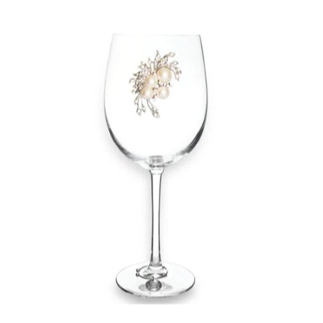 Pearl Bouquet Jeweled Stemmed Glassware - CeCe's Home & Gifts
