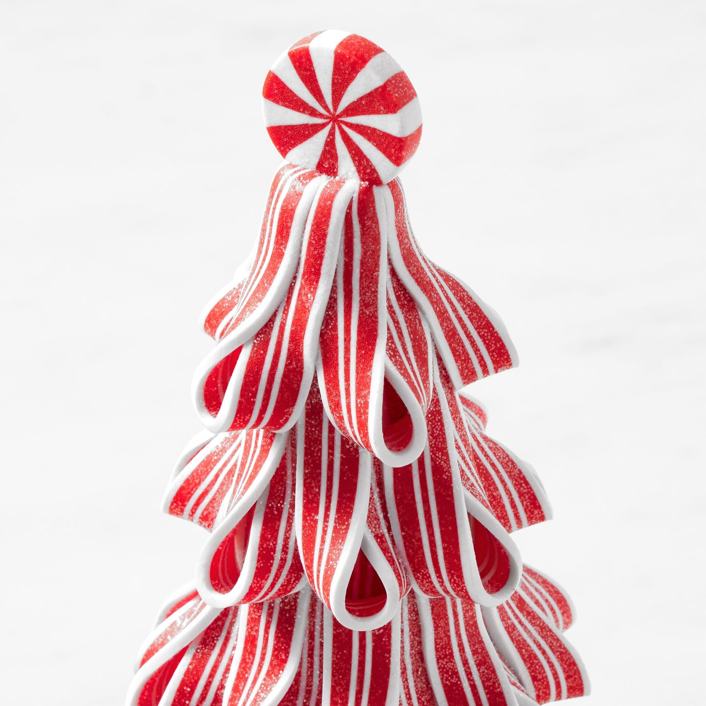 Peppermint Candy Stripe Tree Light-Up Sitter