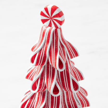 Peppermint Candy Stripe Tree Light-Up Sitter