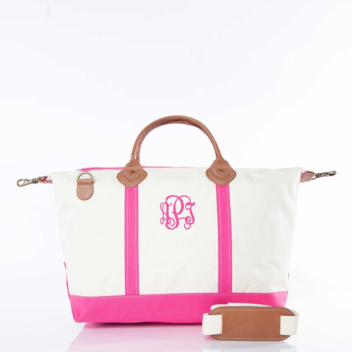 CB Station Personalized Canvas Weekender Bag | Free Monogram | CeCe's Home & Gifts