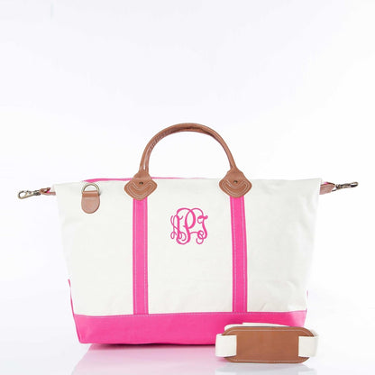 CB Station Personalized Canvas Weekender Bag | Free Monogram | CeCe's Home & Gifts