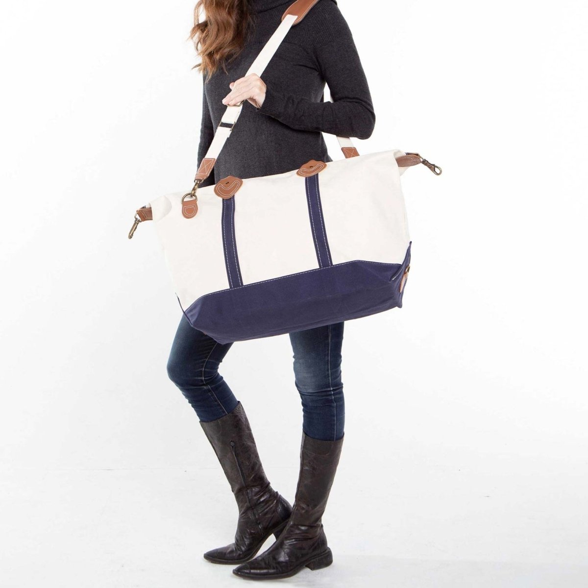 CB Station Personalized Canvas Weekender Bag | Free Monogram | CeCe's Home & Gifts